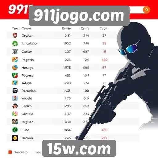 Análise da popularidade dos jogos em 911jogo.com